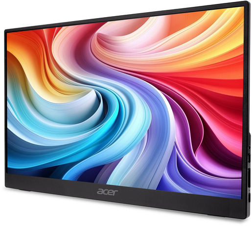 Acer Portable Monitor, 15.6" FHD IPS, 4ms GTG, 250 nita, Adaptive Sync, HDMI, 2x USB-C