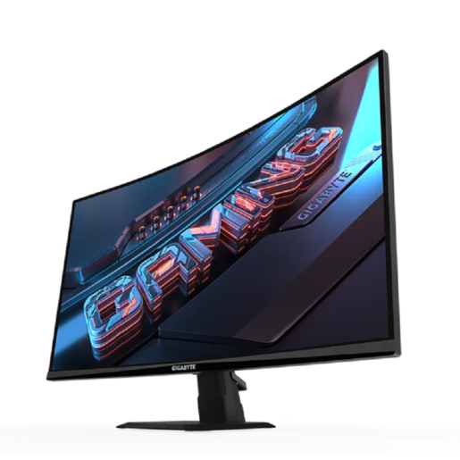 Gigabyte Monitor GS27FC EU1, 27" FHD VA Curved 1500R, 180Hz, 1ms, HDR Ready, Anti-Glare, 2x HDMI, DP, VESA, AMD FreeSync