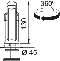 Franke kuhinjska česma FB 250.031 Basic New 360°, hrom