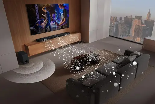 LG soundbar S60T, 3.1 kanala, AI Sound Pro,  3-Band EQ, Dolby Audio, Crni