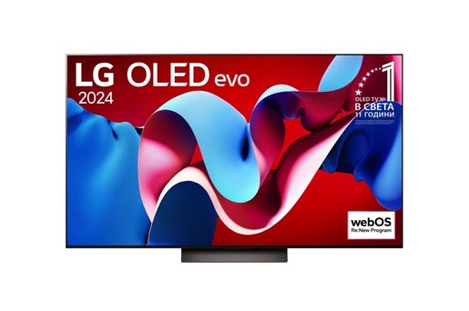 LG OLED televizor OLED65C41LA, 4K Ultra HD, Smart TV, WebOS 24, α9 AI Processor 4K Gen7, 120 Hz, ThinQ AI, Dolby Atmos, Magični daljinski, Crni