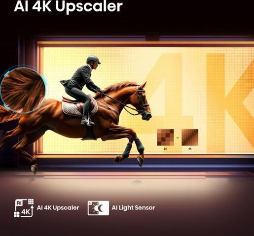 Hisense LED televizor 43A6Q, 4K Ultra HD, Smart TV, VIDAA Smart OS, AI Smooth Motion, Game Mode PLUS, Dolby Vision, HDR10+, Crni