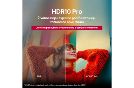 LG TV LED 50UA74003LB, 4K UHD, Smart TV, WebOS 25, α7 AI Processor 4K Gen8, HDR10, Crni