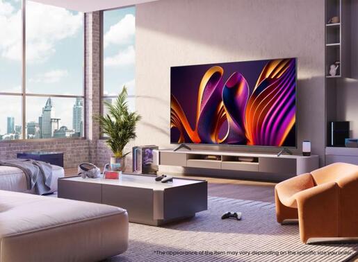 Hisense QLED televizor 85E7NQ PRO, 4K Ultra HD, Smart TV, VIDAA U7.6, Dolby Vision IQ™ HDR, Game Mode Pro 144 Hz VRR, Tamno Sivi