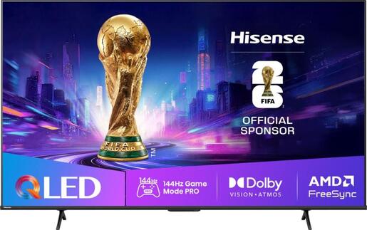 Hisense QLED televizor 55E7Q PRO, 4K Ultra HD, Smart TV, VIDAA U8.5 Smart OS, 144Hz VRR,Dolby Atmos, DTS Virtual X decoding