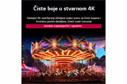 LG TV LED 43NANO81A3A, 4K UHD, Smart TV, WebOS 25, α7 AI Processor 4K Gen8, 60Hz, HDR10, Crni