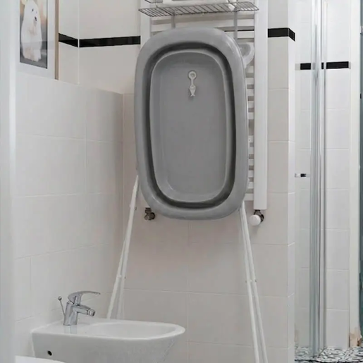 TEGA BABY sklopiva kadica s čepom FB-004 – siva