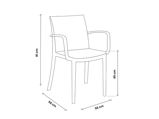 BICA vrtna stolica Ninfa Armchair – senape žuta