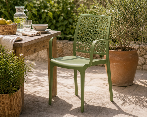 BICA vrtna stolica Ninfa Armchair – pino zelena
