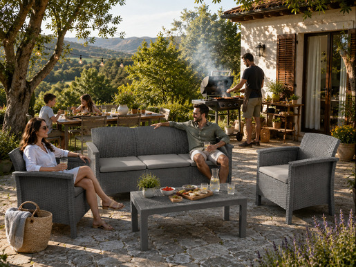 BICA vrtna garnitura Rialto 3 – grafit siva