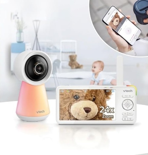 VTech RM5756HD 5" Smart Wi-Fi Baby Monitor Full HD kamera