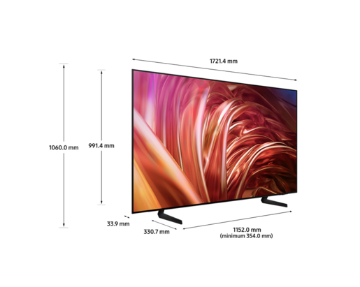 SAMSUNG OLED televizor QE77S85HAEXXH, 4K Ultra HD, Smart TV, Tizen™, NQ4 AI Gen2 procesor, Motion Xcelerator 120Hz, Dolby Atmos®, Konturni dizajn, Crna