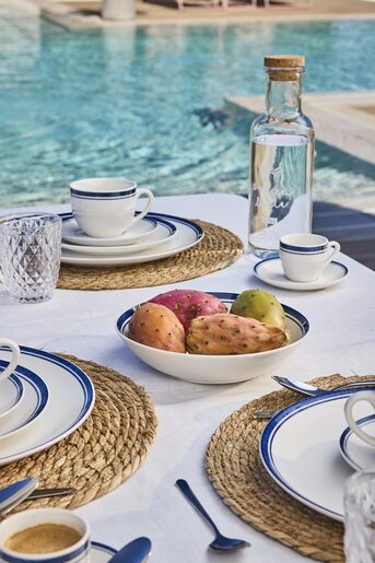 Tognana set tanjira Madison Filo Blu 18/1 porculan
