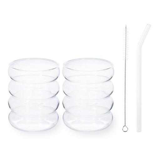PENGO set čaša i slamki Matcha 4/1 350 ml