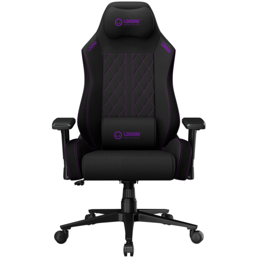LORGAR CHA41 Gaming stolica, Ergonomic Gaming Chair Advanced, premium anti-stain fabric, Black/purple