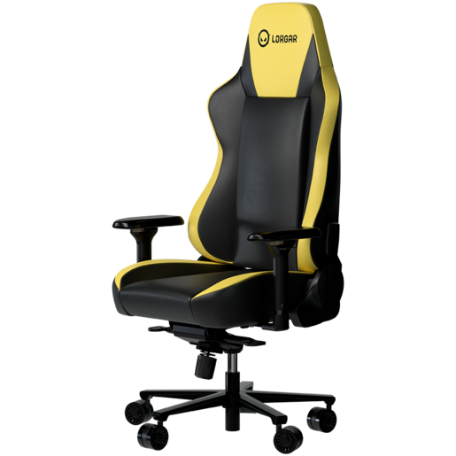 LORGAR Base 311 Gaming stolica, PU eco-leather, Black/yellow