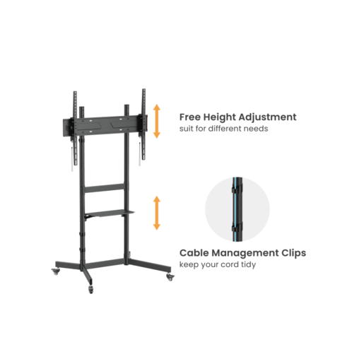 SBOX PODNI MOBILNI STALAK FS-403 (55" - 100", 70kg, 800x600)