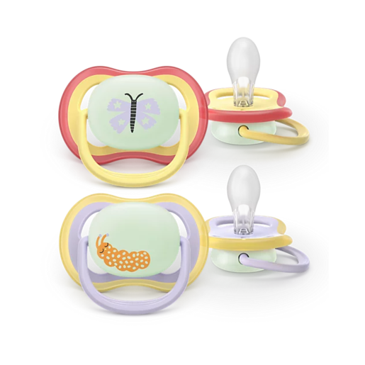 PHILIPS AVENT duda varalica ultra air night girl 0-6m / 2 komada / SCF376/25