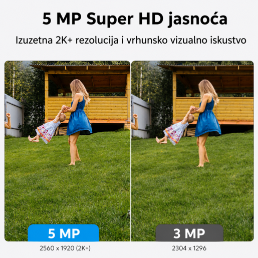 REOLINK IP kamera Argus serija B430 kamera + solarni panel 5MP, Baterijska, Pan, Tilt, noćni vid