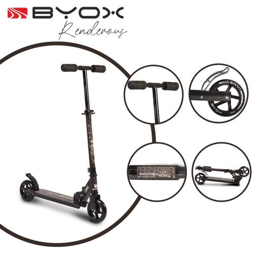 BYOX dječiji romobil Rendezvous Black