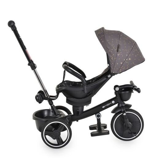BYOX dječiji tricikl Fusion Grey sa roditeljskom ručkom