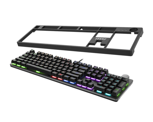 MSI Forge Mehanička Gaming Tastatura GK320 Red US, hot-swap, RGB, metalni poklopac