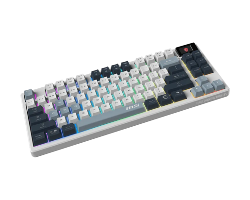 MSI Forge GK600 TKL Bežična Gaming Tastatura Wireless Sky US, mehanička, hot-swap, PBT, LCD zaslon