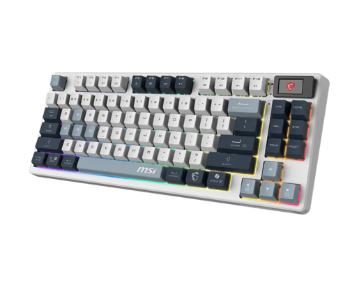 MSI Forge GK600 TKL Bežična Gaming Tastatura Wireless Sky US, mehanička, hot-swap, PBT, LCD zaslon