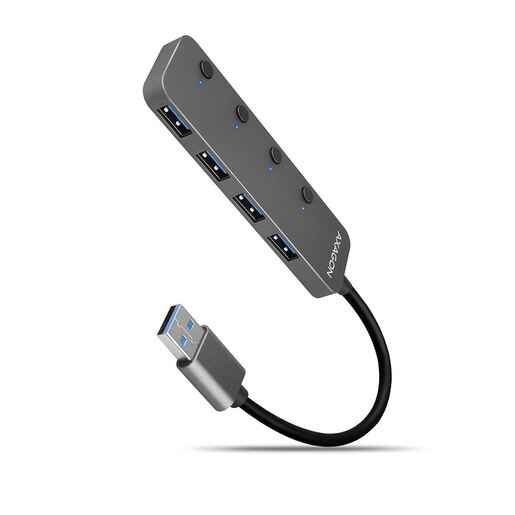 AXAGON USB Hub HUE-MSA 4x USB 3.2 Gen 1 5Gbps 0,2m