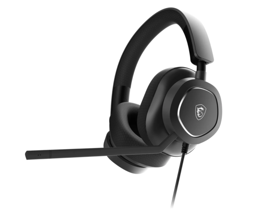 MSI Maestro 300 Gaming Slušalice s Mikrofonom, USB-C, USB-A Adapter, 40 mm Driver, 20–40000 Hz