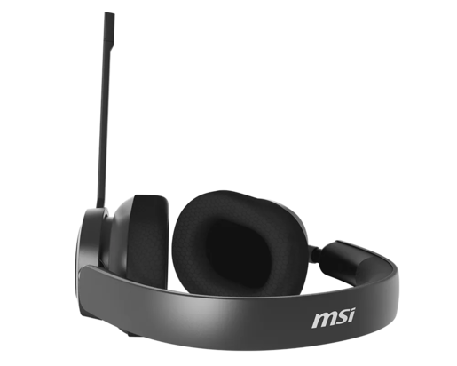 MSI Maestro 300 Gaming Slušalice s Mikrofonom, USB-C, USB-A Adapter, 40 mm Driver, 20–40000 Hz