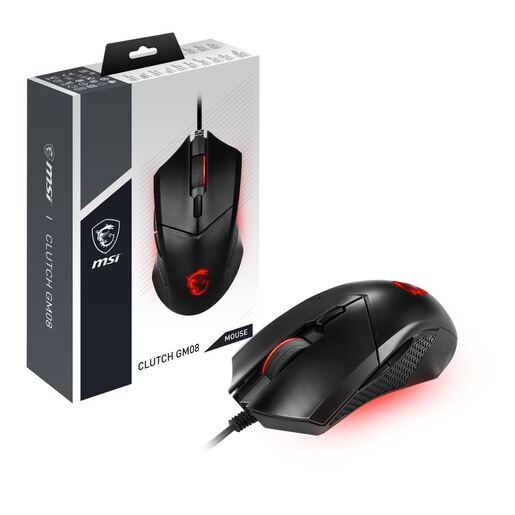 MSI Gaming Miš Clutch GM08 Optički 4200 DPI Crni