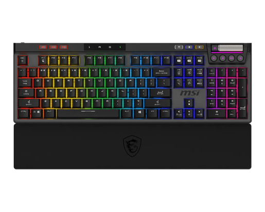 MSI Strike Pro Gaming Tastatura Wireless Silent US Bežična, mehanička, hot-swap, PBT tipke, tri načina povezivanja