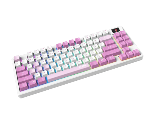 MSI Forge Bežična Mehanička Gaming Tastatura GK600 TKL Wireless Violet US, PBT, LCD zaslon