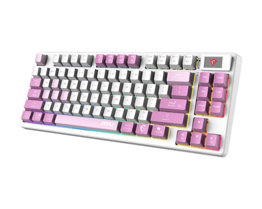 MSI Forge Bežična Mehanička Gaming Tastatura GK600 TKL Wireless Violet US, PBT, LCD zaslon