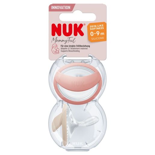 NUK Mommy Feel duda 0-9 mj, 2 kom, breskva