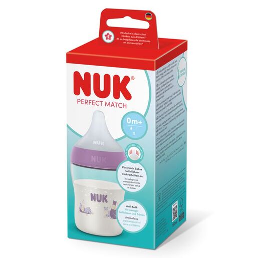 NUK Perfect Match bočica 150 ml 0m+, lila