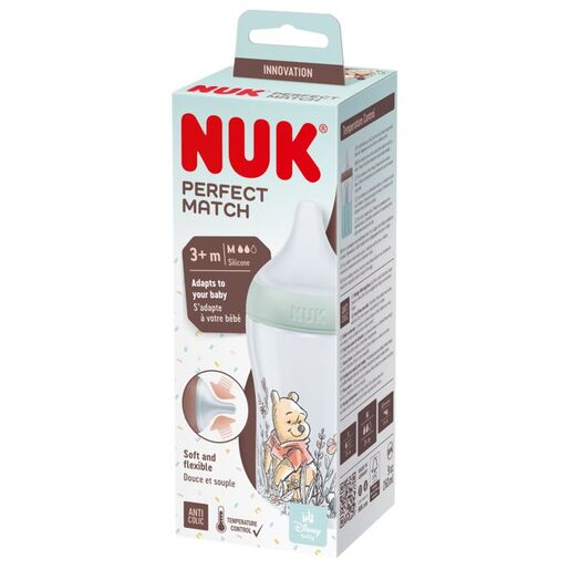 NUK Perfect Match bočica 260 ml 3m+, Winnie the Pooh