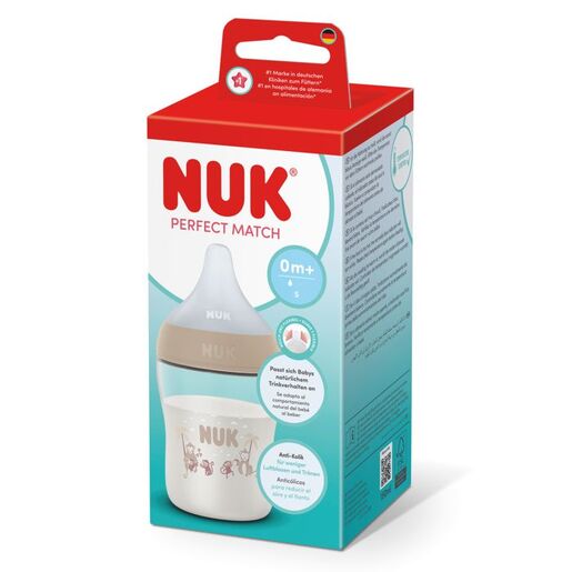 NUK Perfect Match bočica 150 ml 0m+, bež