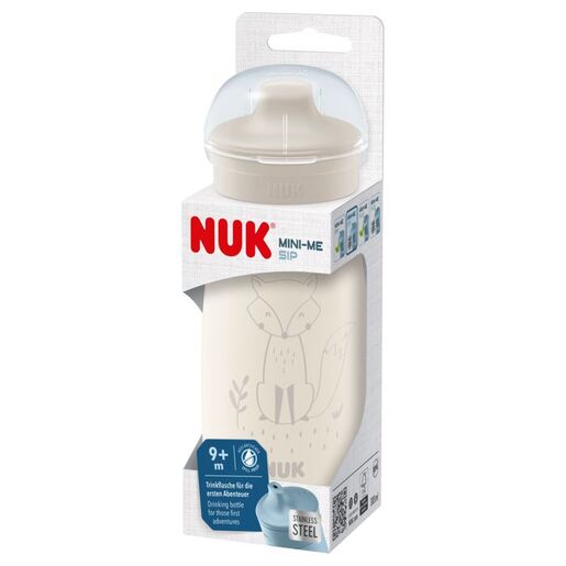 NUK Mini-Me Sip boca od nehrđajućeg čelika 300 ml 9m+, bež
