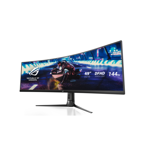 ASUS ROG Strix XG49VQ gaming monitor, 49", 3840x1080, VA, Curved, FreeSync Premium Pro, DisplayHDR 400, HDMI, DP, 144Hz, 4ms