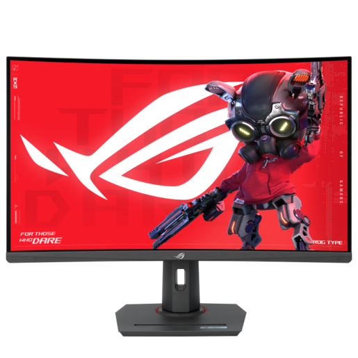 ASUS ROG Strix XG32WCMS gaming monitor, 31.5", QHD, VA, Curved, USB-C, HDMI, DP, 280Hz, 1ms