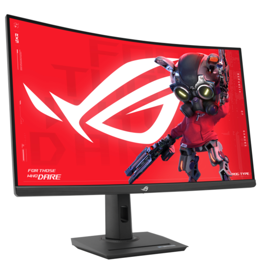 ASUS ROG Strix XG32WCMS gaming monitor, 31.5", QHD, VA, Curved, USB-C, HDMI, DP, 280Hz, 1ms