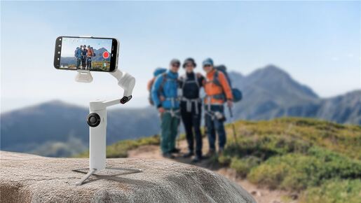 Insta360 Flow 2 AI Tracker Summit White + Insta360 Mic Air (1 TX + 1 RX)
