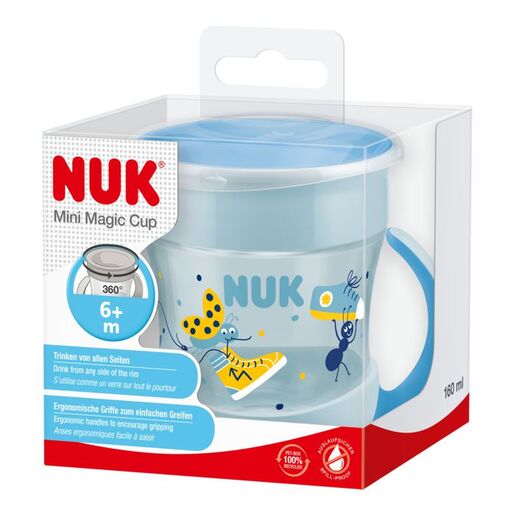 NUK Mini Magic Cup 160 ml 6m+, plava