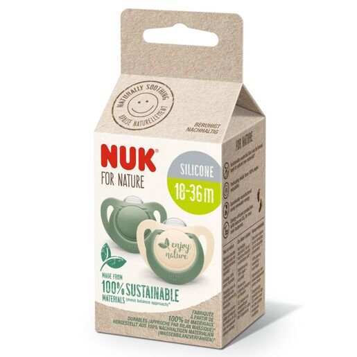 NUK For Nature duda 18-36m, 2 kom, zelena