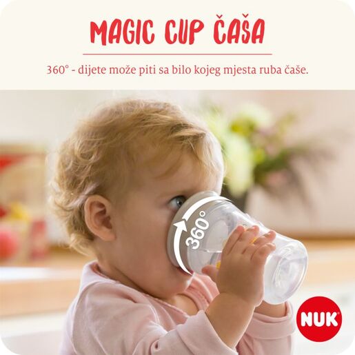 NUK Evolution Magic Cup 230 ml 8m+, neutral