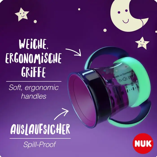 NUK Mini Magic Cup Night 160 ml 6m+, plava