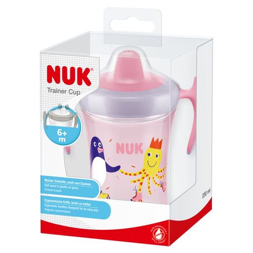 NUK Evolution Trainer Cup 6m+, roza