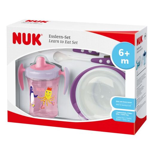 NUK set za samostalno hranjenje 6m+, djevojčica